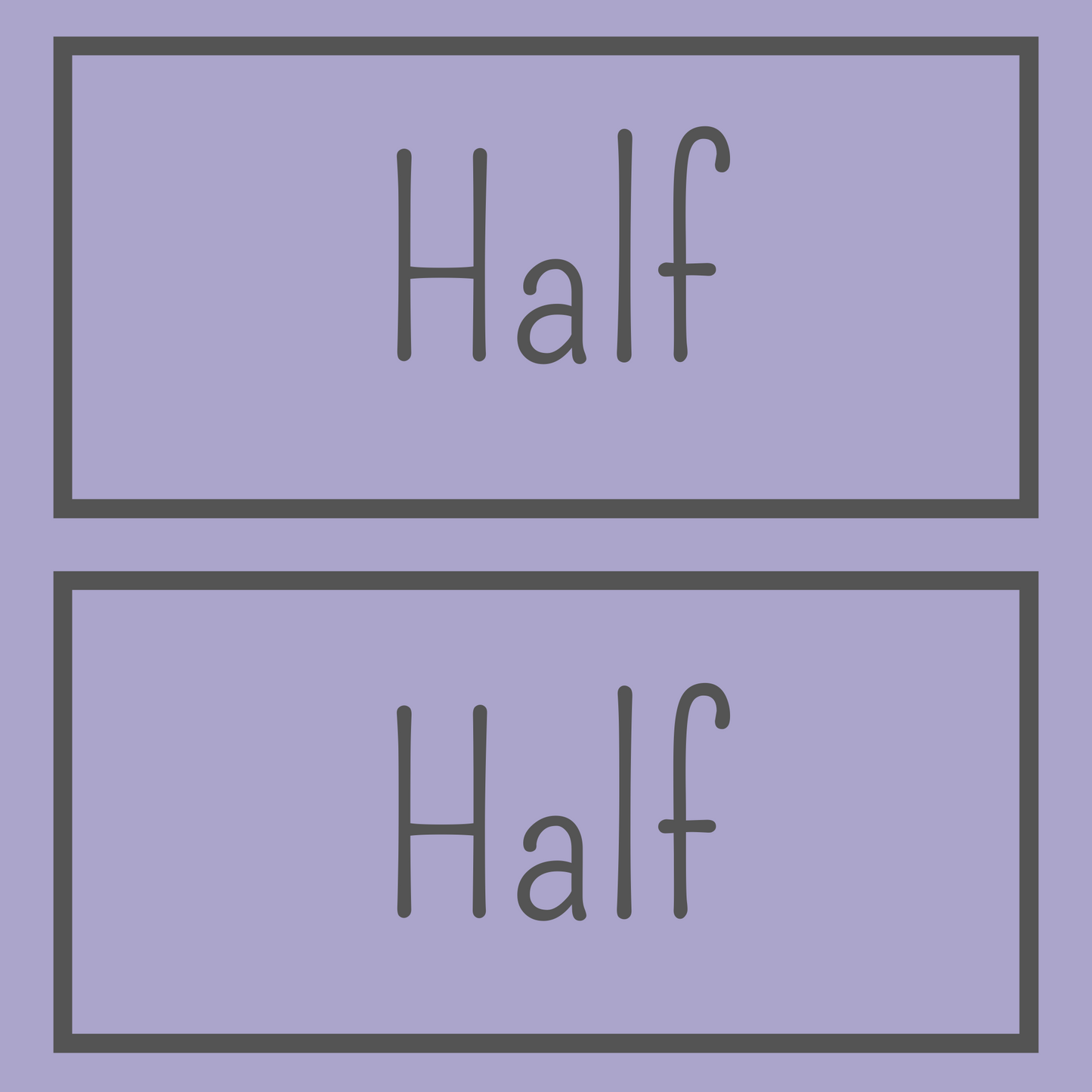 Half & Half Yard
