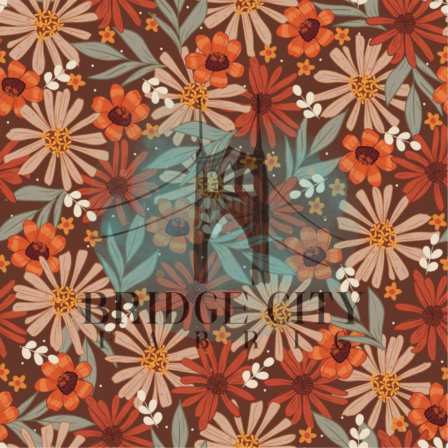 Orange Fall Floral