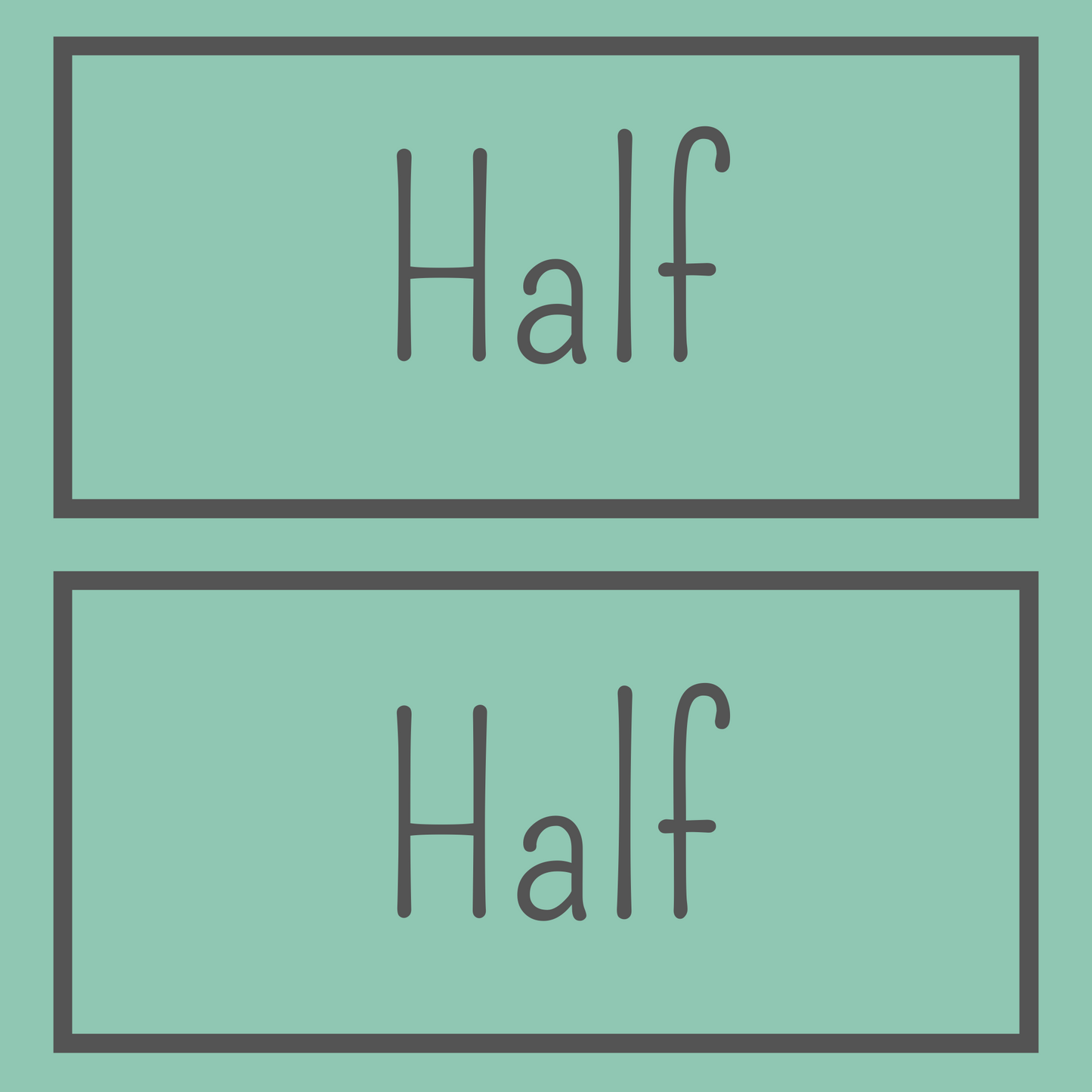 Half & Half Yard