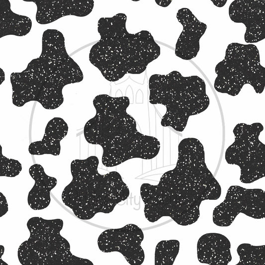 Cow Glitter- Black 14